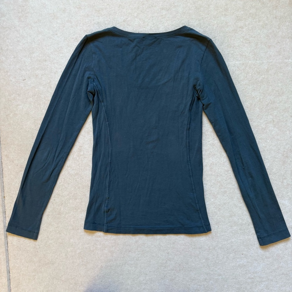 Theory Dark Slate Blue Fitted Long Sleeve - Picture 5 of 7